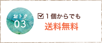 1個からでも送料無料